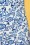 Vintage Chic for Topvintage - Kensley Bleistiftkleid mit Blumenmuster in Weiß und Blau 4