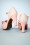 Bettie Page Shoes - 50s Sue Peeptoe Pumps in Pink 5