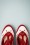 Bettie Page Shoes - Holly Pumps Années 50 en Blanc et Rouge 3