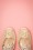Bettie Page Shoes - Brooklyn T-Strap Peeptoe Sandals Années 50 en Beige 3