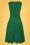 Vintage Chic for Topvintage - Daborah Bow swing-jurk in smaragdgroen 2