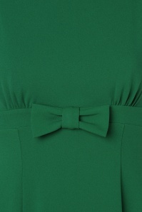 Vintage Chic for Topvintage - Daborah Bow Swing Kleid in Smaragdgrün 4