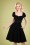 Collectif 32183 Kristy Plain Swing Dress in Black 20200120 040MW