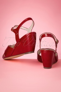 B.A.I.T. - 50s Dima Wedge Sandals in Red 4