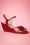 B.A.I.T. - Dima Wedge Sandals Années 50 en Rouge
