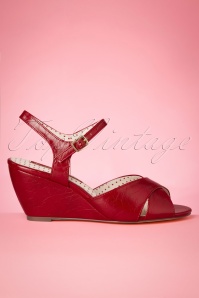 B.A.I.T. - 50s Dima Wedge Sandals in Red 3