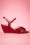 B.A.I.T. - Dima Wedge Sandals Années 50 en Rouge 3