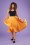 Closet London - 50s Marilyn Pleated Skirt in Honey