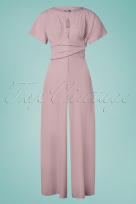 Miss Candyfloss - Narin Helio Jumpsuit in Mauve 2