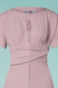 Miss Candyfloss - 50s Narin Helio Jumpsuit in Mauve 4