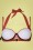 TC Beach - 50s Multiway Bikini Top in African Flower Orange 4