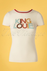 King Louie - 70s Logo Tee in Marshmallow 2