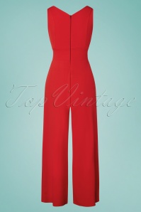 Vintage Chic for Topvintage - 70s Xenia Jumpsuit in Scarlet Red 4