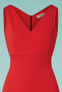 Vintage Chic for Topvintage - Xenia jumpsuit in scharlakenrood 2