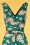 Vintage Chic for Topvintage - Casey jumpsuit met bloemenprint in blauwgroen groen 4