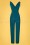 Vintage Chic for Topvintage - Casey Jumpsuit in Petrolblau 2