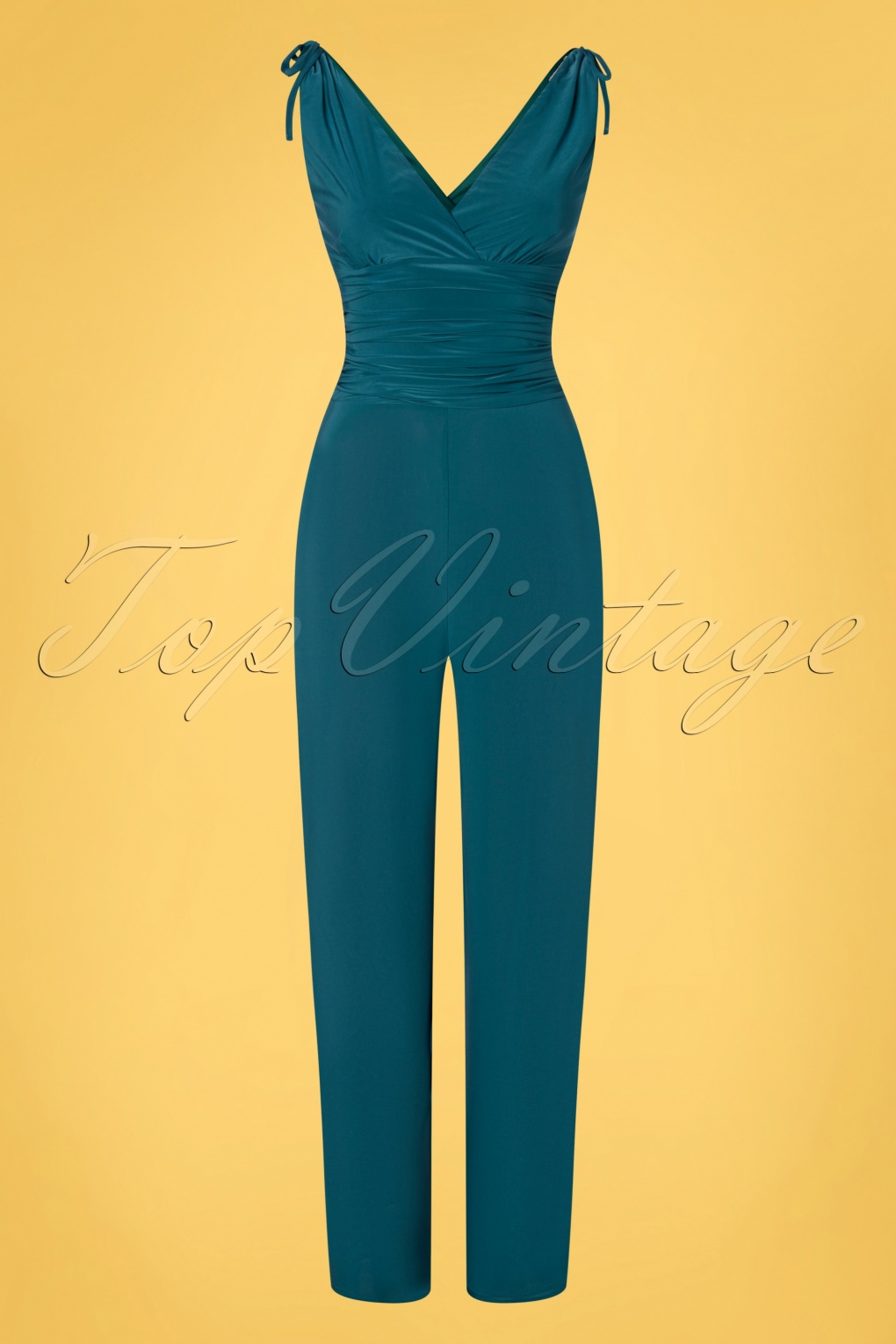 petrol blue jumpsuit