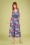 Paper Dolls - Beaufort culotte jumpsuit met bloemenprint in lavendelblauw
