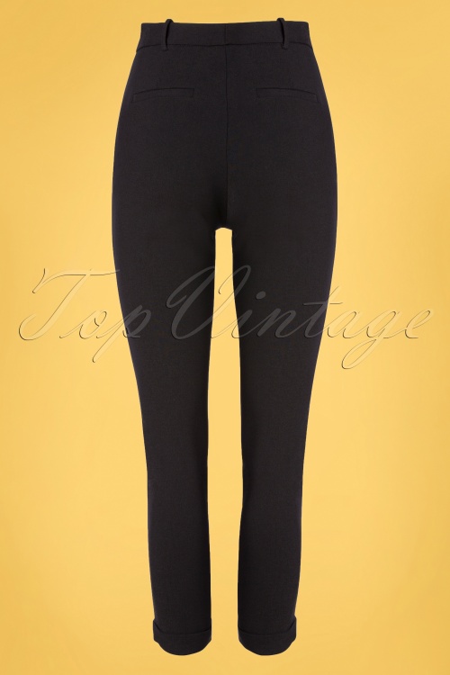 Louche - 60s Jaylo Trousers in Black 3