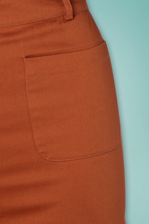 Who's That Girl - 70s Ghita Trousers in Fox Brown 3