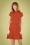 Vintage Chic for Topvintage - 60s Brielle Swing Dress in Brick Orange 2