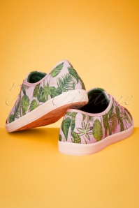 Lulu Hun - 50s Grace Jungle Sneakers in Pink 5