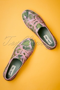 Lulu Hun - 50s Grace Jungle Sneakers in Pink 2