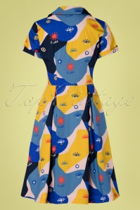 Emily and Fin - 50s Kate Jardin Soleil Shirt Dress in Multi 2