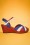 Lulu Hun - Tonya Wedge Sandals Années 60 en Rouge 4