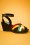 Lulu Hun - Nanda Wedge Sandals Années 60 en Noir 2