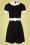 Unique Vintage - Smak Parlour Stealer Dress Années 60 en Noir et Blanc 2
