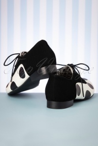 Lola Ramona - Penny Polkadot Shoes Années 60 en Noir et Blanc 5