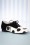 Penny Polkadot Shoes Années 60 en Noir et Blanc