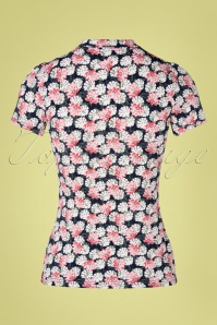 Vive Maria - Asia Lilly shirt in bloemenblauw 4