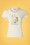 Banned Retro - Geblümtes Damen-T-Shirt in Weiß 2
