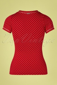 Vive Maria - Monaco shirt met polkadots in rood 3