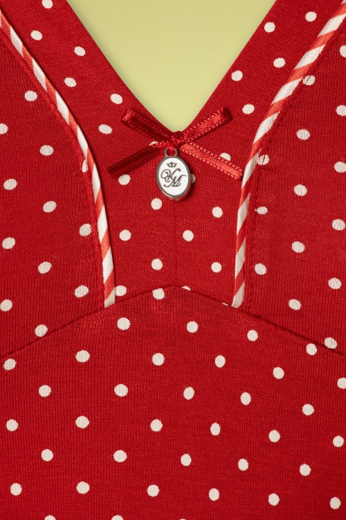 Vive Maria - Monaco shirt met polkadots in rood 4