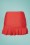 Unique Vintage - Alice skirted high waist bikini broekje in rood 7