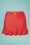 Unique Vintage - Alice skirted high waist bikini broekje in rood 3