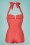 Unique Vintage - Pismo One Piece Strampler-Badeanzug in Rot 4