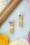 Splendette - TopVintage Exclusive ~ Sherbet Fakelite Carved Hoop Earrings Années 50 en Jaune Soleil 3