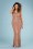 GatsbyLady - Sophie Sequin Maxi Dress Années 20 en Rose Doré 2