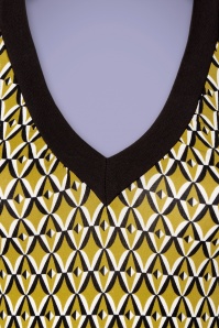 Blutsgeschwister - 60s Palo Santos Lingerobe Dress in Tiki Gold Yellow 7