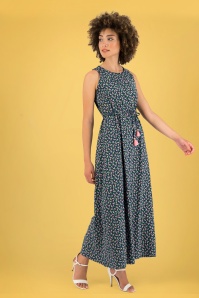Collectif Clothing - Hepburn Vintage Pencil Dress Années 50 en Vert