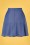Unique Vintage - Smak Parlour Chambray Sitting Pretty Skirt Années 60 en Bleu Jean 4