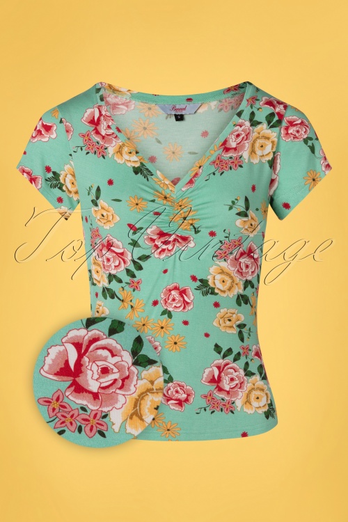 Banned 33133 Oriental Bloom T Shirt 20191104 004Z