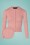 Collectif Clothing - 50s Leah Heart Cardigan in Pink