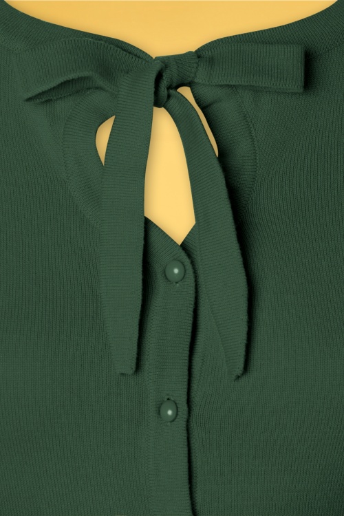 Collectif Clothing - Charlene effen vest in groen 3