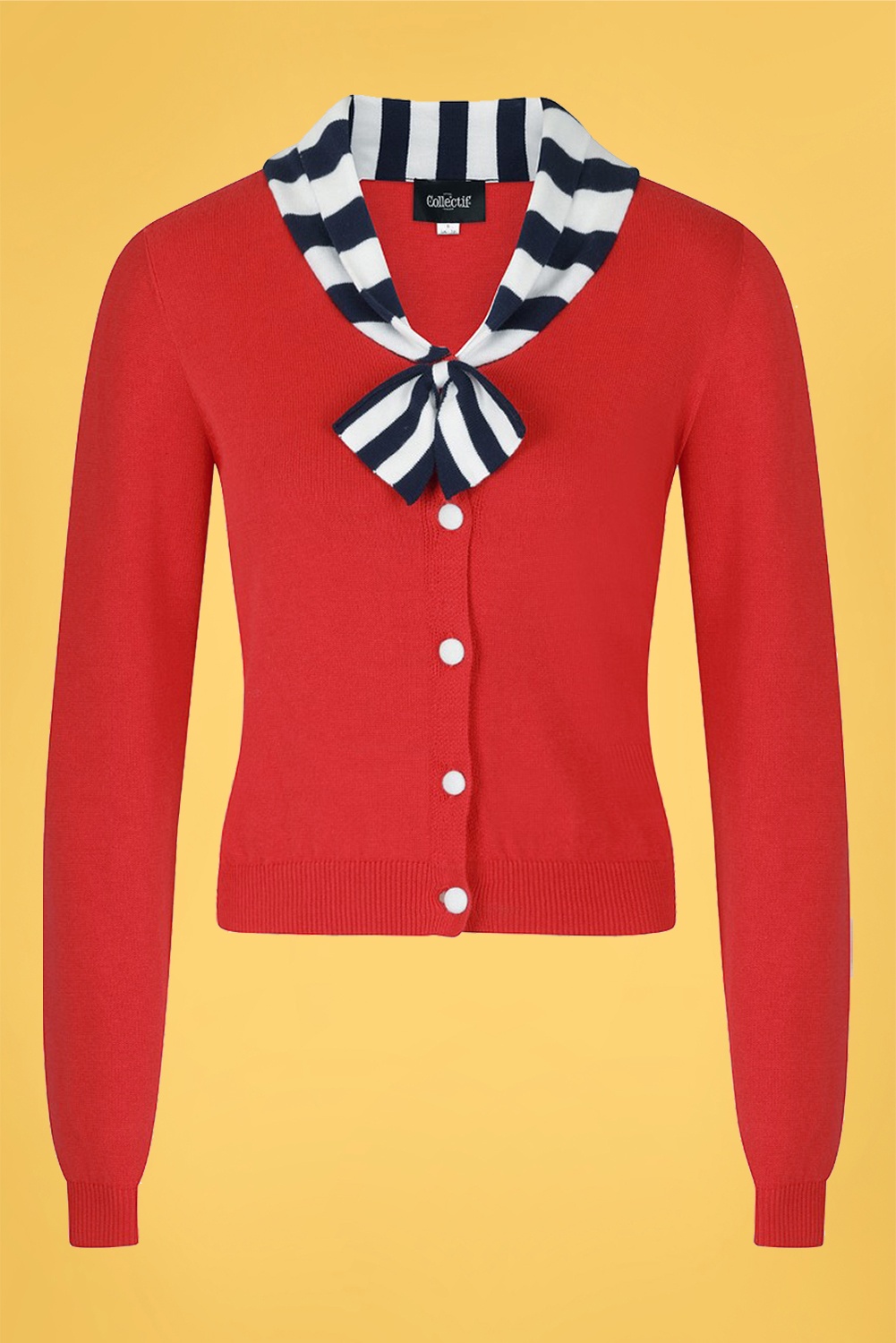 Collectif Clothing - Doreen Strickjacke in Rot 2