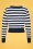 Collectif Clothing - Purdy Nautical Striped Cardigan Années 50 en Bleu Marine et Blanc 3